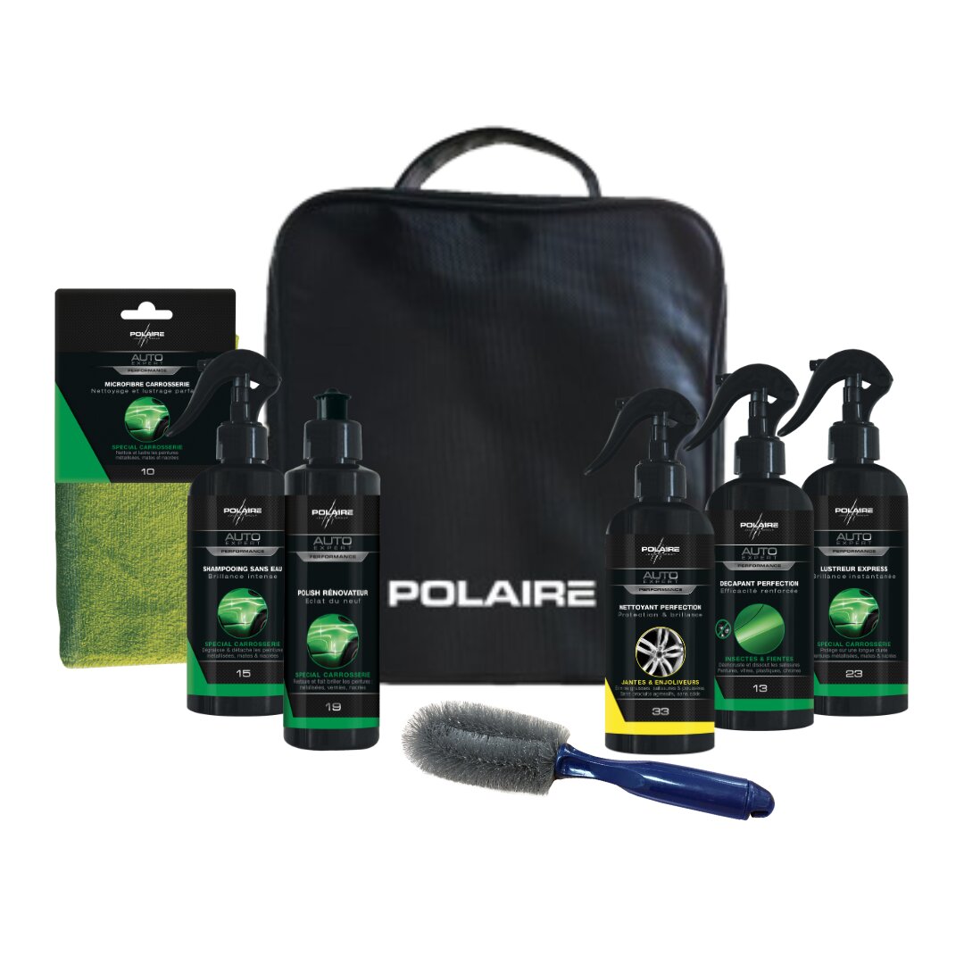 Pack CARROSSERIE produits d’entretien voiture – Polaire Auto Expert