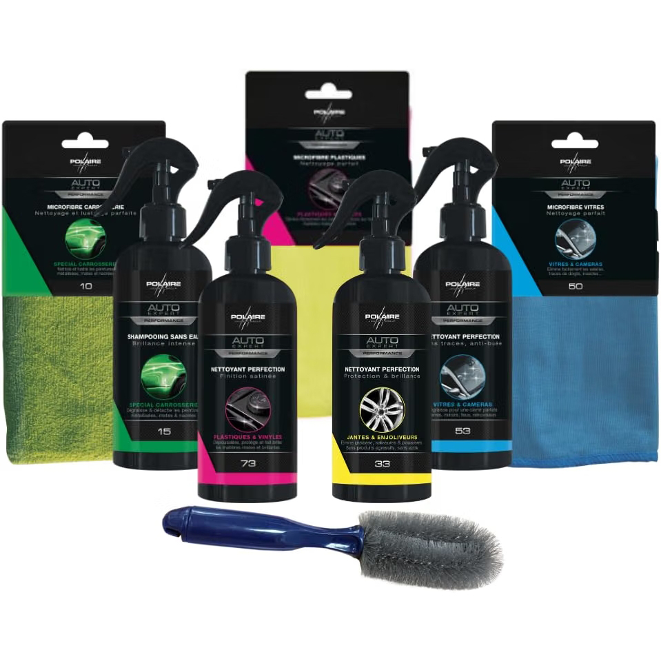 Pack ESSENTIEL produits d’entretien voiture – Polaire Auto Expert