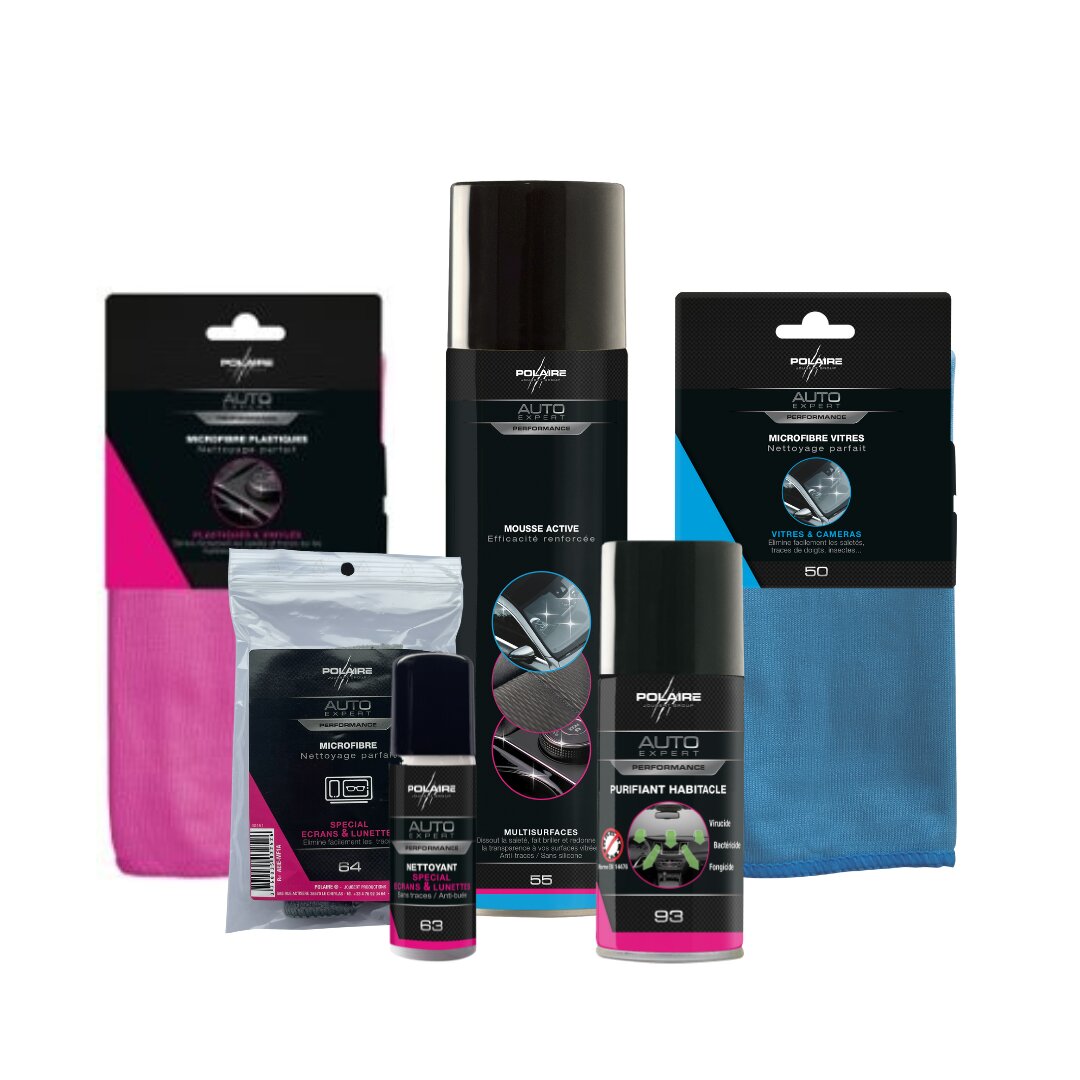 Pack SIMPLE & EFFICACE produits d’entretien voiture – Polaire Auto Expert